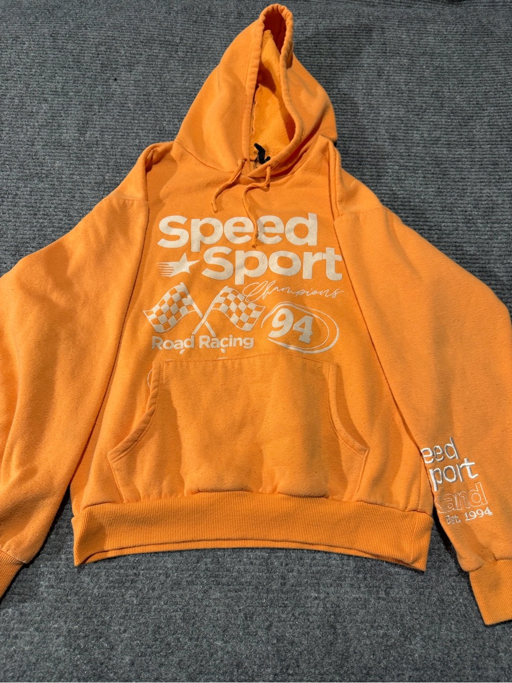 Speed Sport Orange Kids Hoodie - Speed Sport